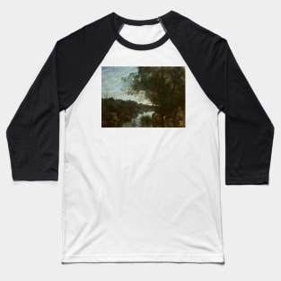 Souvenir of the Environs of Lake Nemi by Jean-Baptiste-Camille Corot Baseball T-Shirt